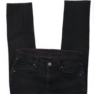 Citizens of Humanity Black Straight Leg Denim